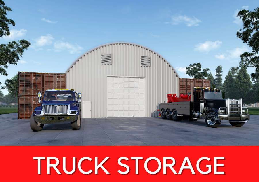 Shipping Container Truck Storage
