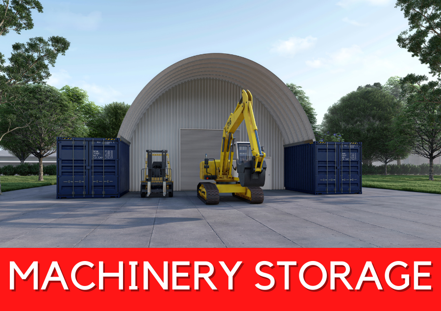 Shipping Container Machinery Storage