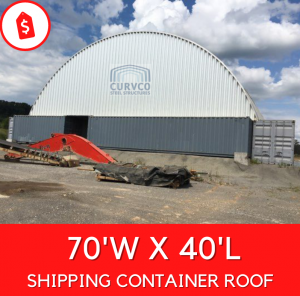 70x40 Shipping Container Roof