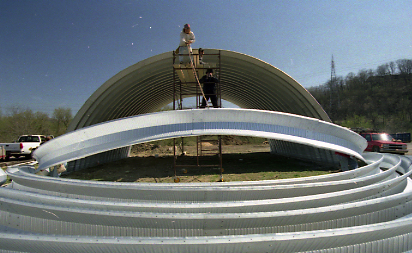 Erecting a Quonset Garage Kit