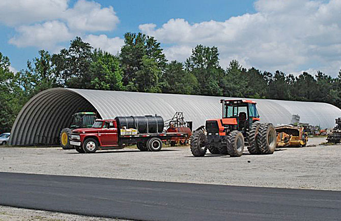 Equipment Storage Arch Metal Building