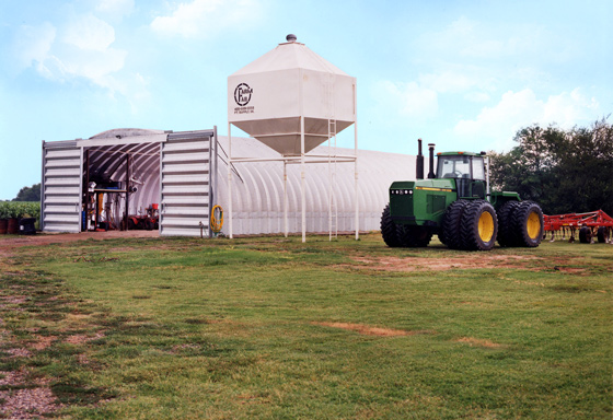 Arch Metal Farm Building