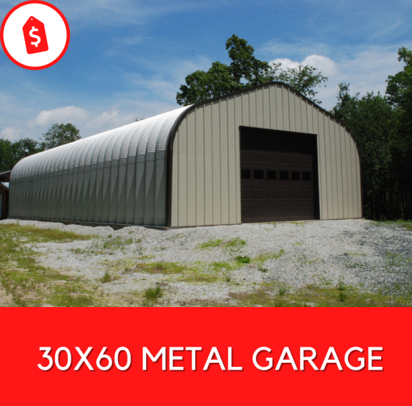 25x30 Steel Garage DIY Prefab Metal Building Kit Sizes for Sale