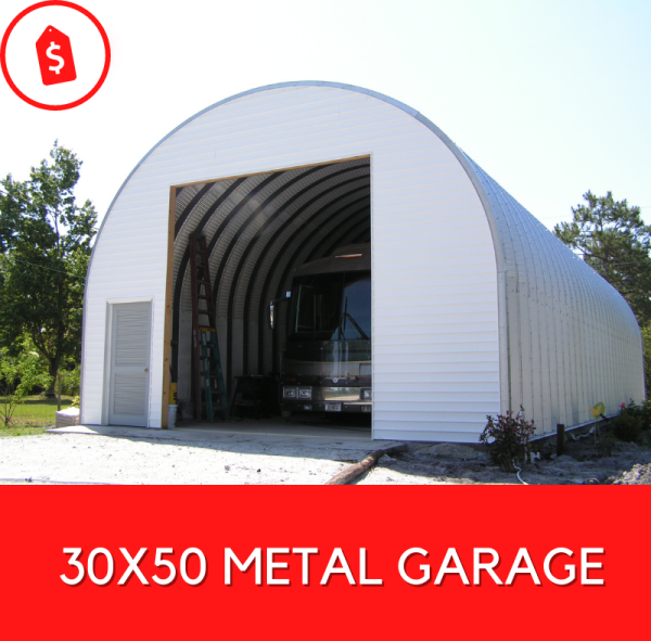 25x30 Steel Garage DIY Prefab Metal Building Kit Sizes for Sale