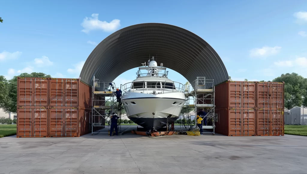 Boat Storage Container Roof Kit
